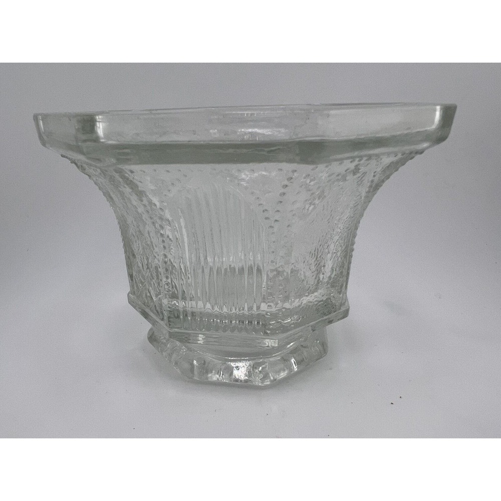 Vintage Avon Limited Edition A-82 Clear Glass Octagonal Shaped Candy Dish Only